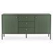 Комод 2-дверный  SOFT Mebel Elite 154 Зеленый рифленый