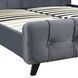 Ліжко LINO Velvet Mebel Elite 160x200 см Сірий