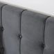 Ліжко LINO Velvet Mebel Elite 160x200 см Сірий