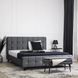 Ліжко LINO Velvet Mebel Elite 160x200 см Сірий