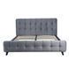 Ліжко LINO Velvet Mebel Elite 160x200 см Сірий