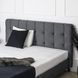 Ліжко LINO Velvet Mebel Elite 160x200 см Сірий