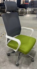Компьютерное кресло WIND Intarsio Серый / Зеленый реальная фотография
