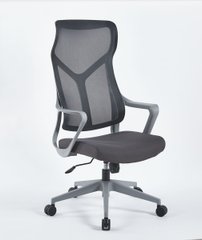 Компьютерное кресло CASPER  Intarsio Серый реальная фотография