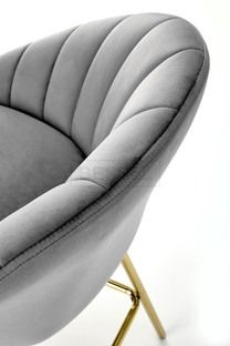Полубарный стул H-112 Velvet Halmar Серый реальная фотография