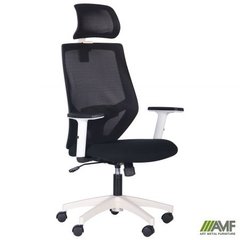 Комп'ютерне крісло Lead White HR AMF Чорний жива фотографія