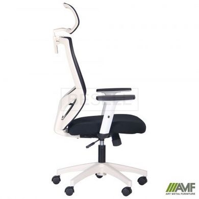 Комп'ютерне крісло Lead White HR AMF Чорний жива фотографія