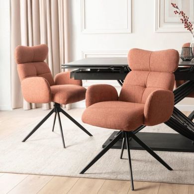 Поворотный стул MEBEL ELITE ALVARO Корица реальная фотография