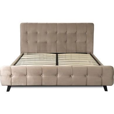 Кровать LINO Velvet Mebel Elite 160x200 см Бежевый реальная фотография
