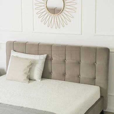 Кровать LINO Velvet Mebel Elite 160x200 см Бежевый реальная фотография