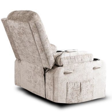 Масажне крісло розкладне BOX  Mebel Elite Бежевий / велюр