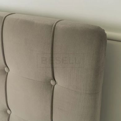 Кровать LINO Velvet Mebel Elite 160x200 см Бежевый реальная фотография