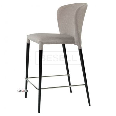 Напівбарний стілець ARTHUR Concepto Тканина Світло-сірий жива фотографія