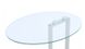 Журнальний стіл Mark Arhome 45,7x35,5 Прозорий/Срібний/Білий мармур