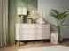 Комод Perfect Home Моно / Mono з 6 шухлядами і чорними ніжками MKS154 Беж пісочний