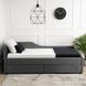 Ліжко оксамитове MEBEL ELITE JONAS Velvet 90x200 Беж