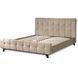 Ліжко LINO Velvet Mebel Elite 160x200 см Бежевий жива фотографія