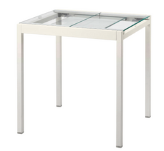 Стол Обеденный Раскладной GLIVARP IKEA 75/115x70 Белый реальная фотография