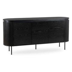 Комод трехдверный BECK Mebel Elite 160 Черный реальная фотография
