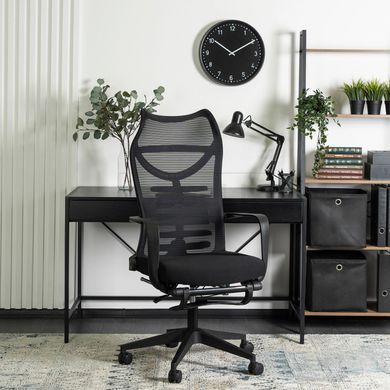 Стул офисный вращающийся MEBEL ELITE ACTON Черный реальная фотография