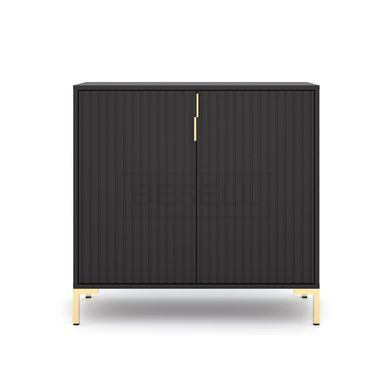 Комод MEBEL ELITE TORELLO 88 Черный реальная фотография
