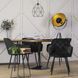 Стол круглый LINO Mebel Elite 100 см Орех / черный