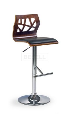 Барный стул H-34 Halmar Орех / Черный реальная фотография