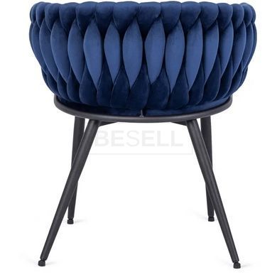 Стул EMPOLI Velvet Mebel Elite Темно-синий реальная фотография