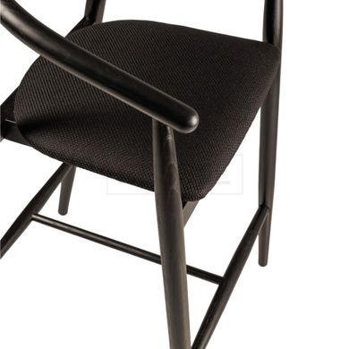 Полубарный стул Mamont Lovko Чёрный  реальная фотография