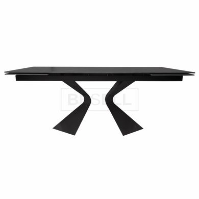 Стол раскладной DUNA BLACK MARBLE Concepto 180(260)x90 Керамика Черный Мат реальная фотография