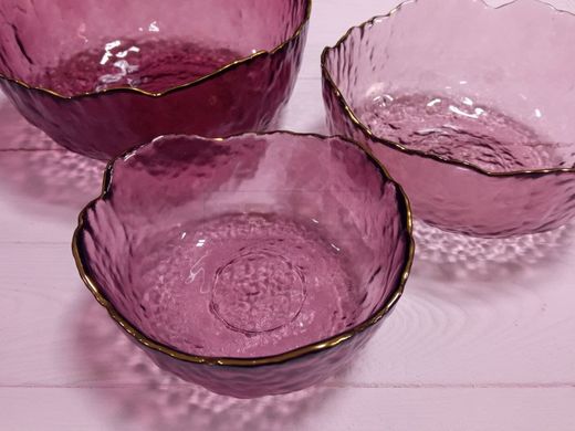 Салатник ЗОЛОТА МАКІВКА Olens 16.5 см СЕРЕДНІЙ Рожевий