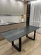 Стол Обеденный D77 КЕРАМИКА Nero Marquina Италия ST 120(180)х80 см Черный