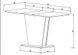Раскладной стол COSMO Intarsio 110(145)x68 Белая Аляска РЕ / Индастриал Серый