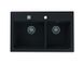 Подвійна кухонна мийка ATROX 50 G91 Alveus 79х50x19,5 Чорний