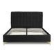 Кровать MARCELO Velvet Mebel Elite 160x200 см Черный