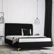 Кровать MARCELO Velvet Mebel Elite 160x200 см Черный