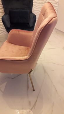 Кресло CASTEL 2 Velvet Halmar Светлый Розовый