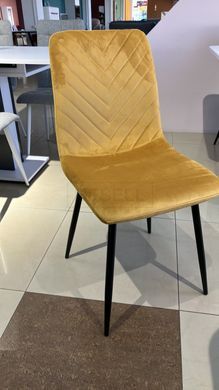 Стілець MARCO Velvet Intarsio Каррі жива фотографія