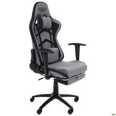 Кресло VR Racer Textile Craft серый/черный