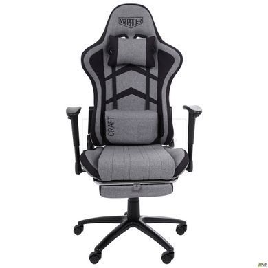 Кресло VR Racer Textile Craft серый/черный