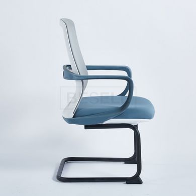 Офисное кресло FLASH II Intarsio Синий Серый реальная фотография
