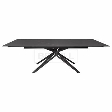Стол раскладной STAR BLACK MARBLE Concepto 160(240)x90 Черный Мат реальная фотография