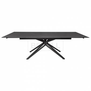 Стол раскладной STAR BLACK MARBLE Concepto 160(240)x90 Черный Мат реальная фотография