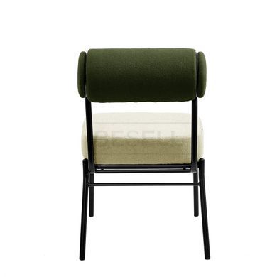 Стілець TOTORO Intarsio Темно Зелений/Світло Зелений жива фотографія