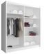 Шкаф-купе Perfect Home Мая IX / Maja IX 180 2-дверный с зеркалом Белый