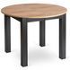 MEBEL ELITE Комплект HARRY Стіл 102-142 см Дуб Крафт/Чорний та 4 стільці PERU 2 Чорний