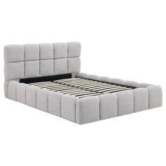 Ліжко  з контейнером  MURCJA Mebel Elite  140x200  Boucle Grey  жива фотографія