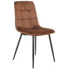 Стул Cherry Velvet AMF Кофейный реальная фотография