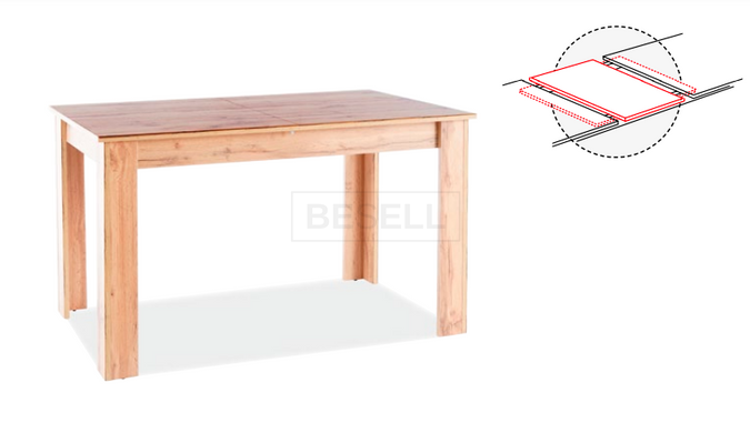 Стол Раскладной AVIS II Signal 120(155)x68 Дуб Сонома ** реальная фотография