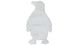 Пушистый Ковер Lovely Kids Arhome в форме Пингвина 52х90 Белый реальная фотография